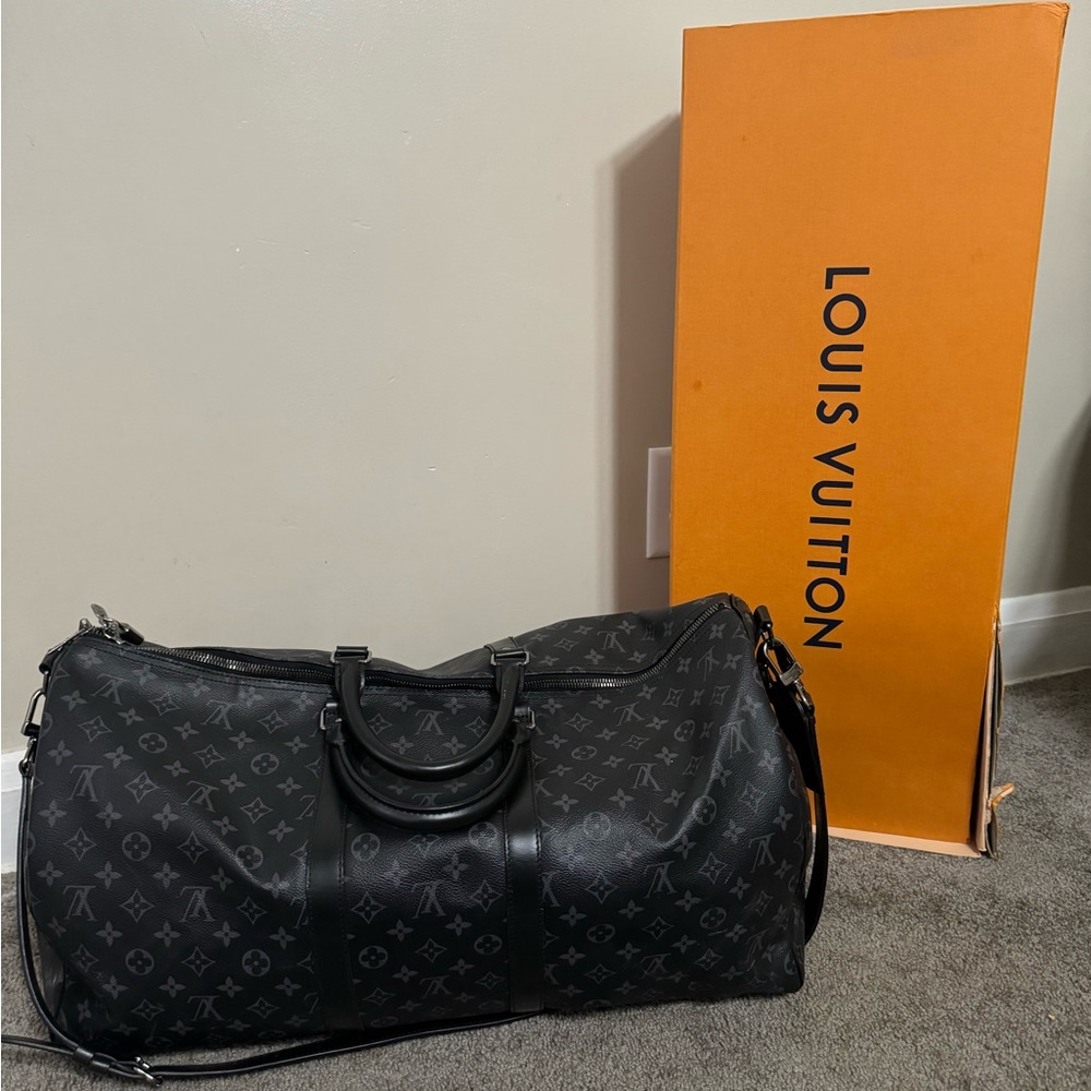 AUTHENTIC Louis Vuitton Keepall Bandouliere Duffel Bag